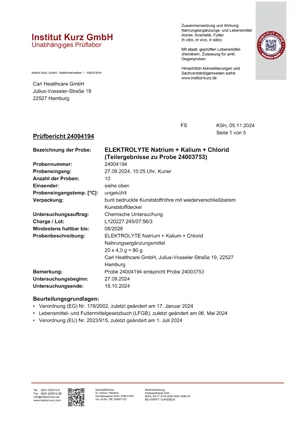 Aqvoa Elektrolyte – Mini-Produktbild mit Nährstoffkomplex