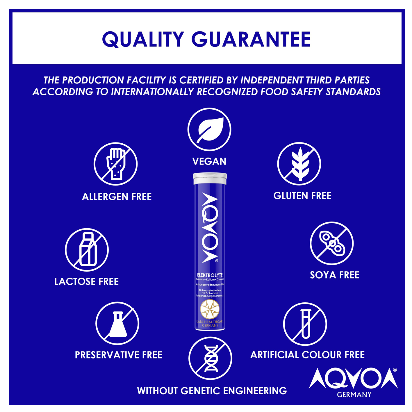 Aqvoa Elektrolytgetränk – Kompakte Produktdarstellung